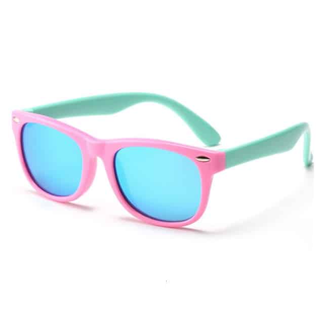 Classic Flexi Sunglasses - Pink & Aqua with Blue | Eagle Eyes Kid's ...