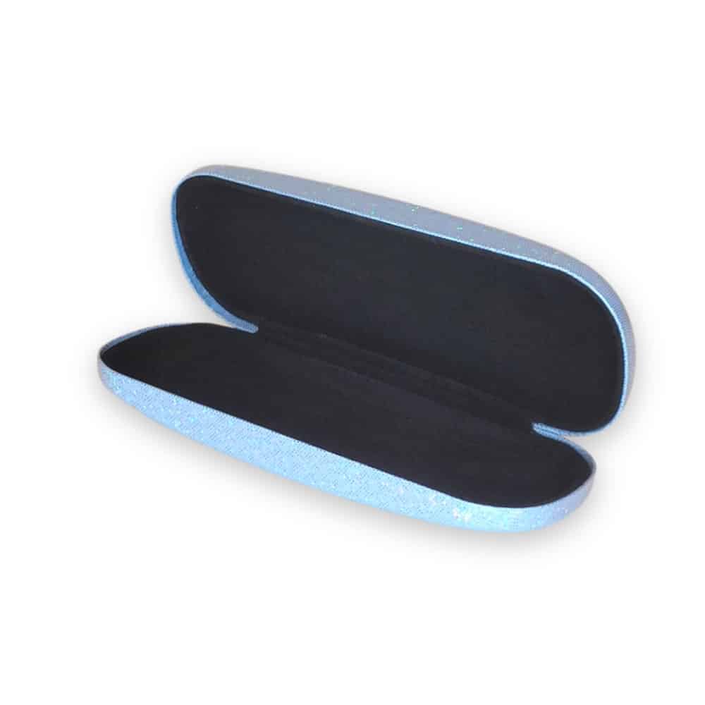 Kids Sunglasses - Holographic hard case - Blue open