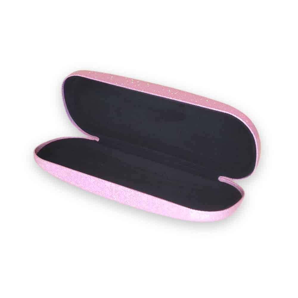 Kids Sunglasses - Holographic hard case - Pink open