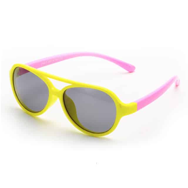Pilot Flexi Sunglasses - Lime & Pink | Eagle Eyes Kid's Sunglasses