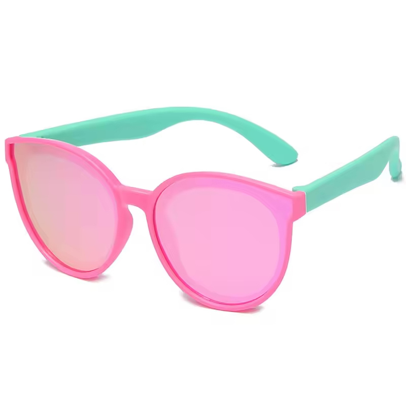 Hollywood Flexi Sunglasses - Pink & Aqua with Pink
