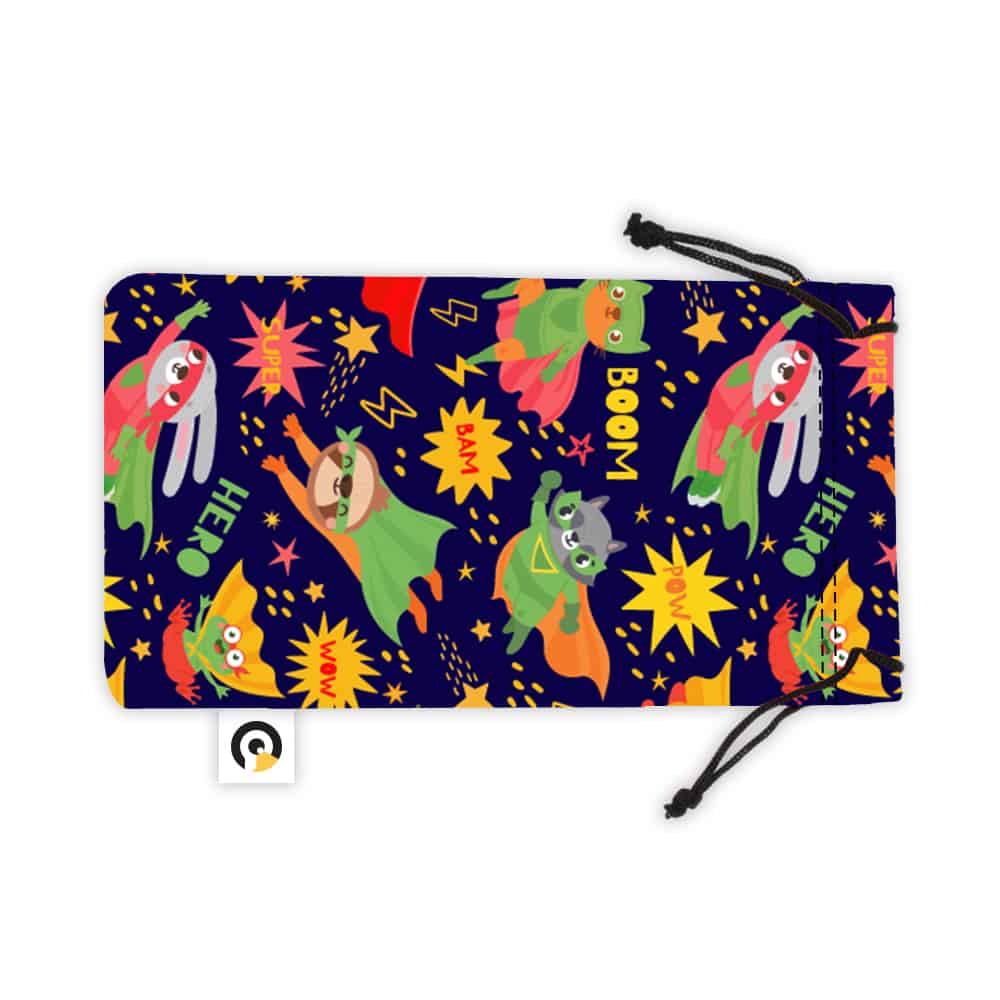 Eagle Eyes Drawstring Sunglasses Case Animal Super Heroes Eagle